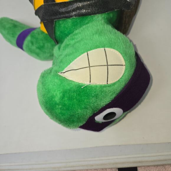 TMNT Teenage Mutant Ninja Turtles Playmates Donatello 14" Plush 1989 Vintage - Picture 6 of 12